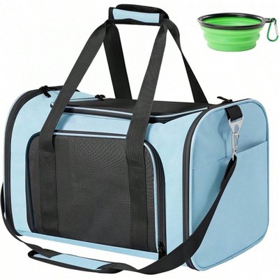 BABYYER Travel in Style: Portable Pet Carrier for Small Pets up to 15 Lbs- Airline Approved, Collapsible & Comfortable cat