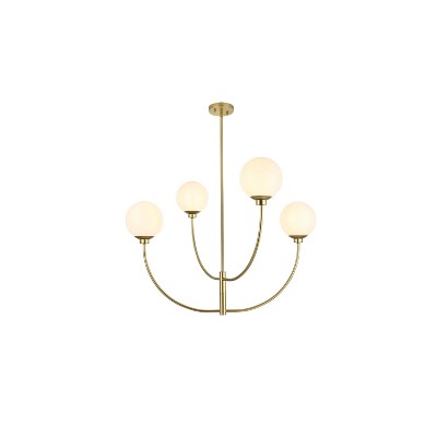 Elegant Lighting Nyomi 36 inch chandelier in Brass