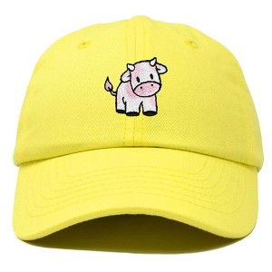 Dalix Strawberry Cow Embroidered Womens Cotton Dad Hat Baseball Cap - 1 of 4