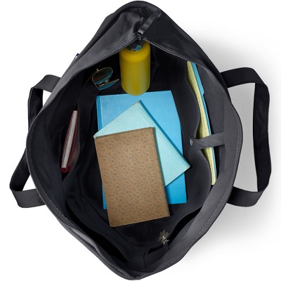 Lands' End Zip Top Canvas Tote Bag - image 3