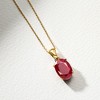 Ross-Simons 5.50 Carat Ruby Pendant Necklace in 18kt Gold Over Sterling Size 18 - 3 of 4
