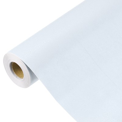Unique Bargains Wallpaper, Peel and Stick Wallpaper Contact Paper Solid Color Vinyl Self-Adhesive Wall Paper Decorative Pale Blue 394"x23.6"