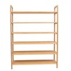 BirdRock Home Free Standing Bamboo Shoe Rack - 6-Tier - 4 of 4