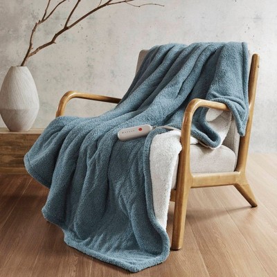 NicBex 50x60" Throw Blanket,Heated Blanket with 5 Heat Settings,Soft Bed Blanket for Bedroom