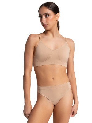 Capezio Women's Double Lined Ribbed Bra, Black/Nude, Large : :  Clothing, Shoes & Accessories