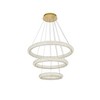Elegant Lighting Bowen 3 - Light Chandelier in  Satin Gold - 2 of 4