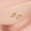 Girls' Pastel Unicorn Screw Back 14k Gold Earrings - In Season Jewelry - 4 of 4