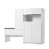 Elegant 2-In-1 Shoe Rack,Shoe Cabinet With Bench And Adjustable Shelves,Shoe Storage Bench,Shoe Racks For Entryway,Living Room-Cuddlewood - 3 of 4