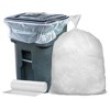 Plasticplace 95-96 Gallon Trash Bags, 1.5 Mil, Clear, 61" x 68" (25 Count) - 2 of 3