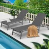 Kozyard Outdoor Folding Aluminum Lounge Chair, 5-Position Adjustable, No Assembly Required — Perfect for Patio, Beach, or Poolside - 2 of 4