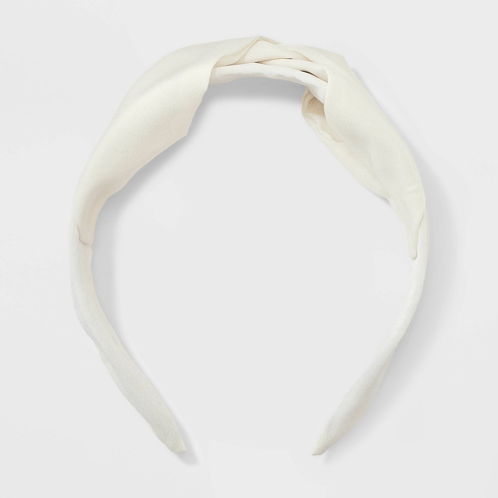 Twist Headband - A New Day™ Ivory: Hair Styling Accessory, Recycled Polyester