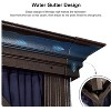 PURPLE LEAF Hardtop Gazebo Canopy with Netting and Curtains for Outdoor Deck Backyard Heavy Duty Metal Patio Permanent Pavilion - 4 of 4