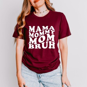 Simply Sage Market Mama Mommy Mom Bruh Wavy Short Sleeve Tee - 1 of 4