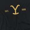 Women's Yellowstone Branding Est 1886 Loose T-Shirt Black - 2 of 4