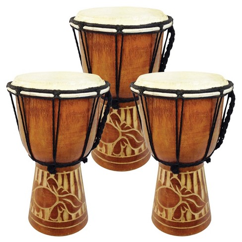 Jamtown World Music Djembe Jr. Drum Set - Set Of 3 : Target