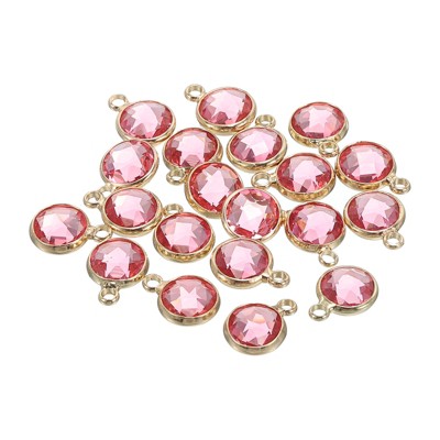 Unique Bargains DIY Jewelry Making Necklace Crystal Birthstone Pendant 20 Pcs