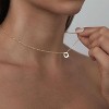 Delicate Heart Pendant Necklace, 14K Gold Plated Dainty Chain, Gift for Women - 4 of 4