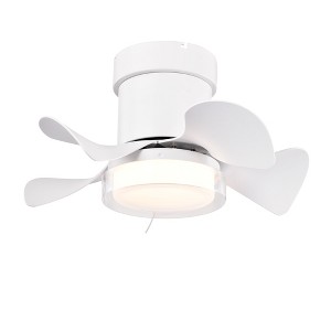 21" Ceiling Fan with 3 Color Temperatures Light and Remote Control DC Motor, Low Noise, Small Space Ceiling Fan for Bedroom,Dining Room, Toilet - 1 of 4