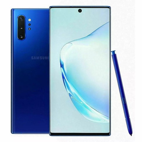 Samsung Galaxy Note10+ - Aura Blue, 256gb, Unlocked All Carriers -  Refurbished : Target