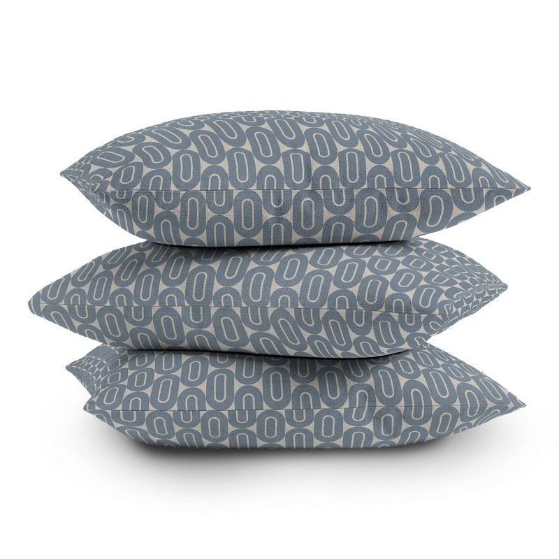 Holli Zollinger Folksong Outdoor Throw Pillow Blue/Linen - Deny Designs, 4 of 5