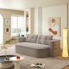 NicBex Functional Foldable Futon Sofa Bed with Plush Blanket & Pillows,Convertible Sleeper Deep Seat  Sofa Couch for Living Room - 3 of 4