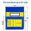 Carson Dellosa Education Chairback Buddy™ Blue and Yellow Pocket Chart Storage (1 piece) - 2 of 4