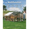 TruAIRWalk-in Chicken Coop - Galvanized Metal Poultry Run with Anti-UV Cover for Chickens/Ducks (1-Pack) - 4 of 4