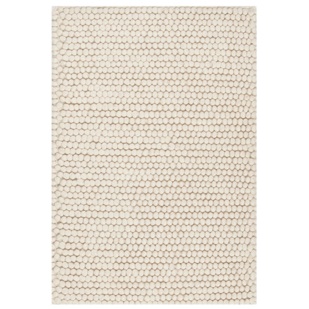  Woven Solid Accent Rug Ivory