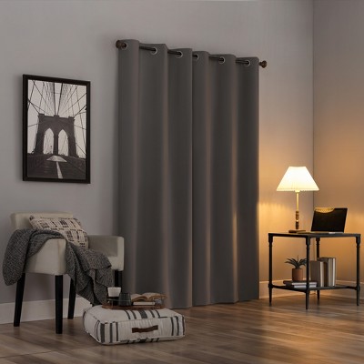 Gray Thermal Blackout Grommet Curtain Panel, 40" x 84"