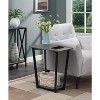 HomeStock Industrial End Table with Bottom Shelf, Powder Coated Metal Frame and Open Display Space for Modern Living Rooms - 3 of 4
