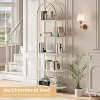 71'' 5 Tier Metal Collapsible Book Shelf, Portable Bookcase Storage Organizer - 3 of 4