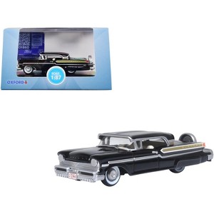 1957 Mercury Montclair Tuxedo Black 1/87 (HO) Scale Diecast Model Car by Oxford Diecast - 1 of 4