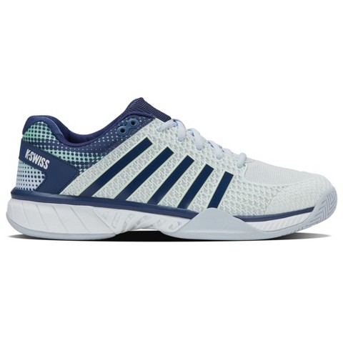 K-Swiss Men's Express Light Pickleball Shoe (Bit Of Blue/Oceana/Patina Green) (8)