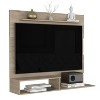 Vynxaria Floating Entertainment Center, Light Pine Finish, TV Space for Up to 55" - 2 of 4