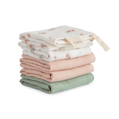 Mushie Muslin Cotton Washcloth 5-Pack