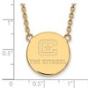 Black Bow Jewelry 14k Yellow Gold The Citadel Bulldogs NCAA Necklace 18 Inch - 3 of 4