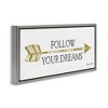 Stupell Industries Follow Your Dreams with Arrow, 25" x 11" - 3 of 4