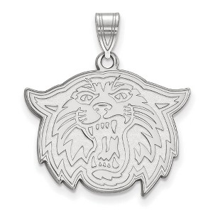 Black Bow Jewelry 10k White Gold Villanova Wildcats NCAA Large Pendant - 1 of 3