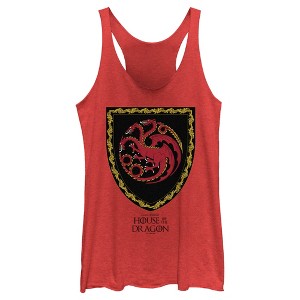 Women's Game of Thrones: House of the Dragon Targaryen Crest Racerback Tank Top - 1 of 4