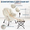 Coucheta Lounge Chair with Ottoman - Oversized Comfy Armchair, 400lb Capacity Recliner with Footrest & Side Pocket for Living Room - 4 of 4