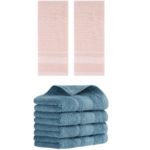 REGALWOVEN 100% Cotton Solid Soft Absorbent Bathroom Decorative Hand Towel 13" x 29" - 1 of 4