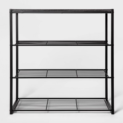 Stackable Single Shoe Rack Black - Room Essentials™ : Target