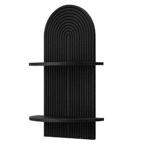 American Art Decor Lunar Ledges Wall Shelf Black - 1 of 4