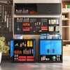 Garage Wall Cabinet with Locking 3/4 Doors and Adjustable Shelf, Metal Wall Cabinet, Floating Upper Storage Cabinet - 4 of 4