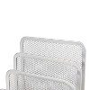 Mesh Letter Sorter - Brightroom™: Steel Desk Organizer, Silver Mail & Letter Holder, Office File Organizer, 5.5"x3"x5.06" - image 3 of 4