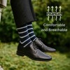Alpine Swiss Mens Dress Socks 6 Pair Crew Sock Cotton Dress Socks for Men Solid Ribbed Argyle Pattern Multicolor Fun Designs - 3 of 4