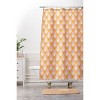 Deny Designs Maritza Lisa Happy Dahlias Pattern Shower Curtain White/Orange - 3 of 3