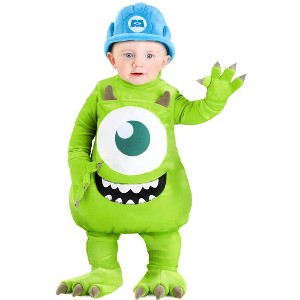 HalloweenCostumes.com Infant Disney Mike Wazowski Bubble Costume | Infant Disney Costumes - 1 of 4