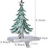 2pcs Christmas Stocking Holders for Fireplace Weighted Stocking Hooks Non-Skid and Sturdy Alloy Stocking Holders - 2 of 4