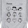 Men's - Peanuts - Charlie Lucy Snoopy Patty Franklin Woodstock Linus Sally Schroeder Graphic Fleece Sweatshirt - 2 of 4